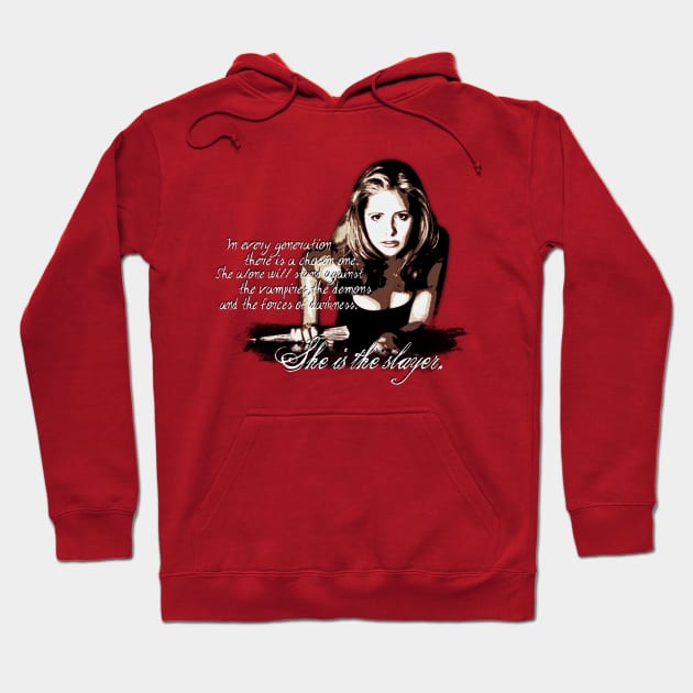 Buffy The Vampire Slayer Hoodie by CursedRose